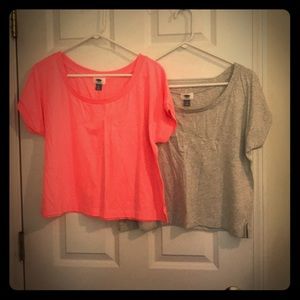 2 OldNavy crop tops